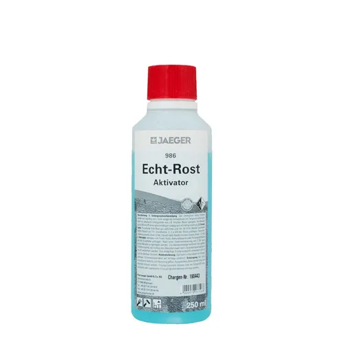 Jaeger Echt-Rost Aktivator 986 250ml, Oxidationsmittel für Rost Optik