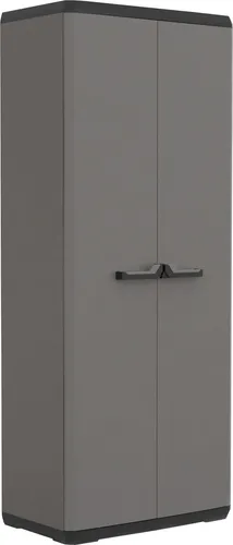 Keter Kunststoffschrank PIU hoch 166 x 68 x 39 cm - Schränke & Wandschränke, robuster und wetterfester Kunststoffschrank mit viel Stauraum für Garten, Garage oder Balkon.