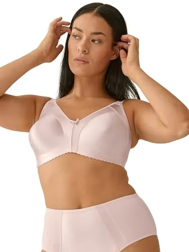 Naturana® Minimizer BH ohne Bügel [Cup B-G] I Maximaler Halt Dank durchdachter Schnittführung & Breiten Trägern I BH Minimizer für eine optisch kleinere Cupgröße 75 Blush C