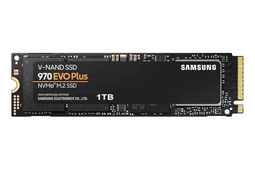 Samsung m.2 1TB 970 EVO Plus - NVMe PCIe 3.0 x 4, ultraschnelle Datenübertragung für Gaming und kreative Anwendungen