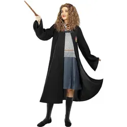 Funidelia Hermine Granger Zauberer-Kostüm - Kostüm für Zauberschülerinnen, bestehend aus Umhang und integriertem Kleid mit Gryffindor-Wappen. Ideal für Karneval oder Mottopartys – ein echter Hingucker!