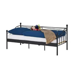 Metallbett-Gestell Luisa Schwarz 98x92 cm - Stylisches Metallbett-Gestell Luisa in Schwarz, ideal für jeden Schlafzimmerstil. Hohe Materialqualität sorgt für Langlebigkeit. Maße: B: 98 cm, H: 92 cm. Jetzt anmelden und 10€ Willkommens-Gutschein sichern!