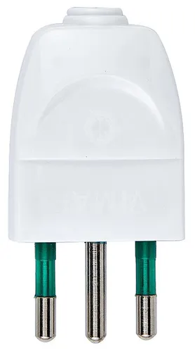 Vimar-Stecker 2P+E 10A weiß - 00230.B