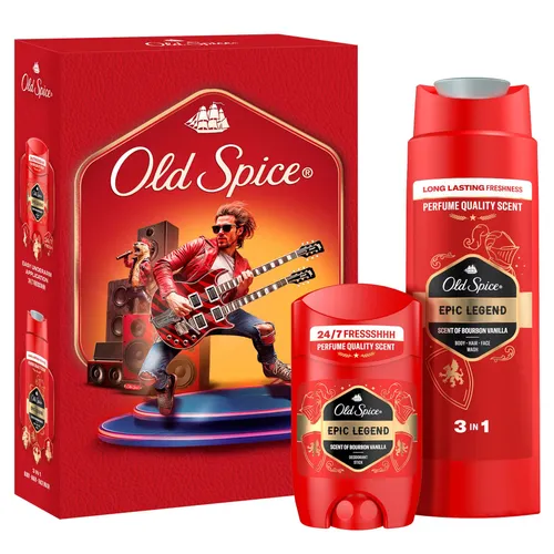 Old Spice Geschenkset Music Epic Legend (Stick, SG) Set aus Deo und Duschgel