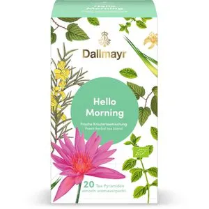 Dallmayr Tee Hello Morning, BIO, Kräutertee, 50 g, 20 Pyramidenbeutel
