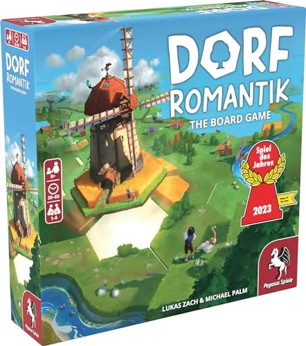Pegasus Spiele 51240E Dorfomantik - The Board Game - Gesellschaftsspiel für 1-6 Spieler, basierend auf dem beliebten Videospiel. Erlebe kooperative Herausforderungen und entdecke neue Highscores in einer wiederspielbaren Kampagne!