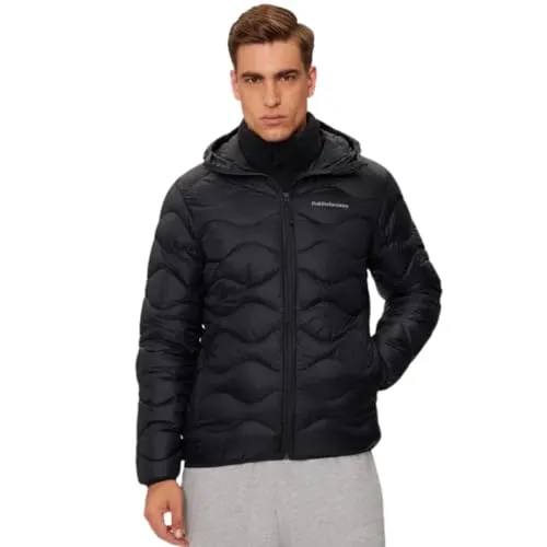 Peak Performance Helium Down Hood Herren Outdoorjacke - Schwarz - XL - Funktionsjacken, ultraleicht und warm, ideal für Outdoor-Aktivitäten bei kaltem Wetter.