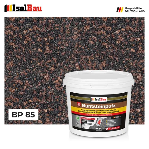 Buntsteinputz Mosaikputz BP 85 (schwarz, braun) 5 kg Profi Qualität