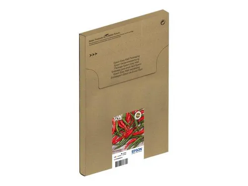 Epson Original 503 Tinte Chili Multipack 4-farbig - Druckerpatronen für XP-5200, XP-5205, WF-2960DWF und WF-2965DWF; mit ReadyPrint Flex-Tarif 4 Monate kostenlos drucken und flexible Tintentarife ab 0,99 € monatlich.