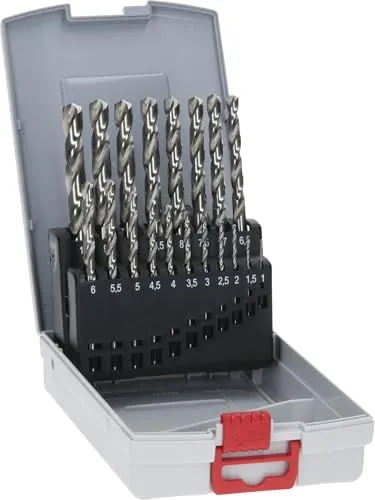 BOSCH 2 608 587 013 Bohrer Set – 19-teilig - Hochwertiges Bohrer Set mit 19 Stahlbohrern, ideal für präzise Arbeiten. Geliefert in praktischer Kunststoffkassette für eine einfache Aufbewahrung und schnellen Zugriff.