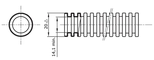 GEWISS Flexibles Installationsrohr M20, 100m, FK15 - Hochwertiges, flexibles Wellrohr in M20, ideal für Installationen. Robustes Material sorgt für Langlebigkeit und Sicherheit in jeder Anwendung.