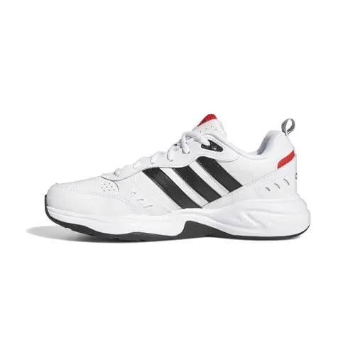 adidas Herren Strutter Shoes - Cloud White Core Black Active Red, reguläre Passform und bequeme Adibouncy EVA-Einlegesohle für optimalen Tragekomfort