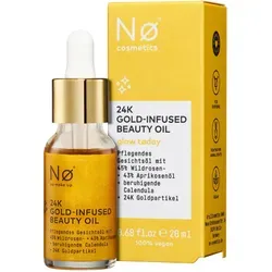 Nø Cosmetics glow tøday 24K Gold-Infused Beauty Oil 19 ml - Körperpflege mit 24k Goldpartikeln, spendet Feuchtigkeit und sorgt für strahlende Haut. Das perfekte Geheimnis für einen natürlichen Glow ohne Make-up.