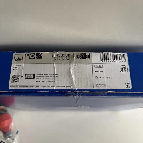 ATE Bremsscheibe 24.0128-0308.1 - Hochwertige Bremsscheibe für optimale Bremsleistung, ideal für sicheres Fahren und präzise Bremsvorgänge.