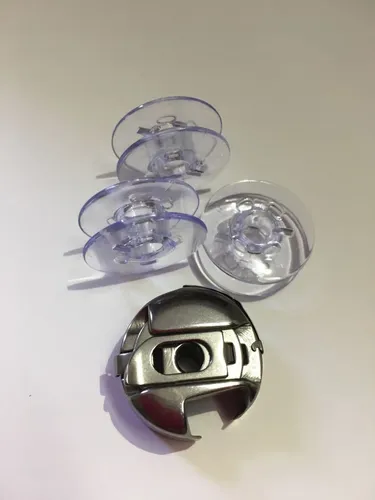 Spulenkapsel + 3 Spulen für Pfaff Nähmaschinen Select 1520, 1530,1540,1525 u.v.m