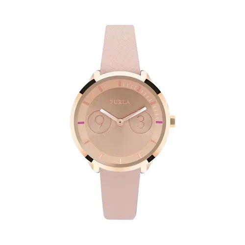 Damenuhr FURLA METROPOLIS R4251102511 Leder Rosa Gold Rose Slim