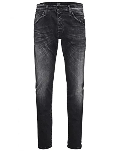 JACK&JONES Jeans Intelligence Mens Black Denim Slim