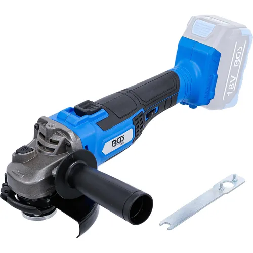 BGS 7377 Akku-Winkelschleifer 18 V - Leistungsstarker, kabelloser Akku-Winkelschleifer für Industrie und Werkstatt, bürstenloser Motor für maximale Leistung und längere Laufzeit. Ideal zum Trennen und Schleifen von Metall, Stein und Holz.