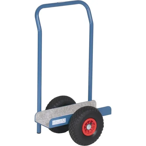 Plattenroller U-Form mit Bügel, 400 kg Tragfähigkeit - Transportgeräte & Rampen, robust und vielseitig einsetzbar mit pulverbeschichteter Stahlkonstruktion und wahlweise Luft- oder Vollgummibereifung.