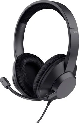 Trust Ayda Max USB Headset mit Mikrofon - Kopfhörer mit Noise Cancelling ENC Mikrofon, 85% Recyclingkunststoff für nachhaltiges Arbeiten und hohen Tragekomfort – ideal für Meetings und konzentriertes Arbeiten.