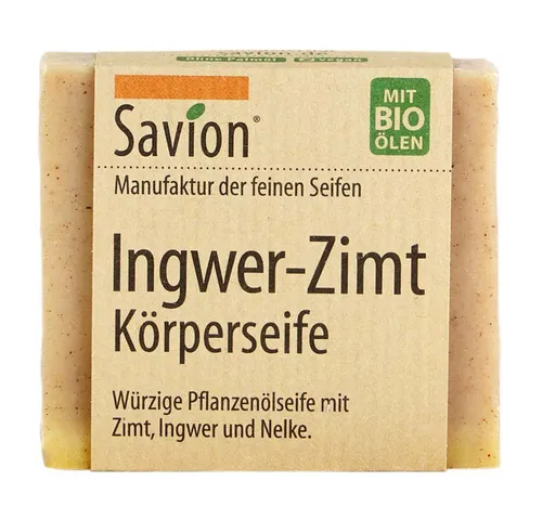 Savion Handseife Körperseife - Ingwer-Zimt 80g