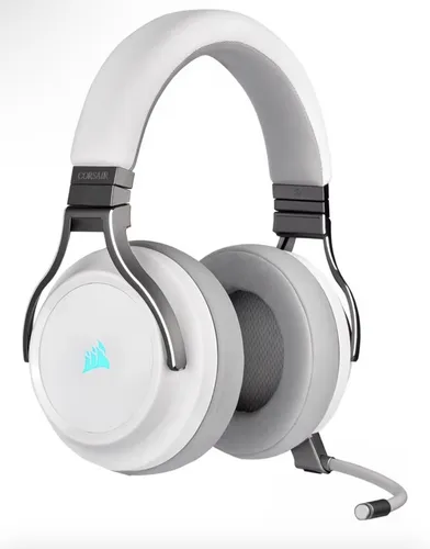 VIRTUOSO RGB Wireless - White Gaming Headset, 50 mm Lautsprecher, abnehmbares Mikrofon und Memory Foam-Ohrpolster für ultimativen Komfort und Klangqualität