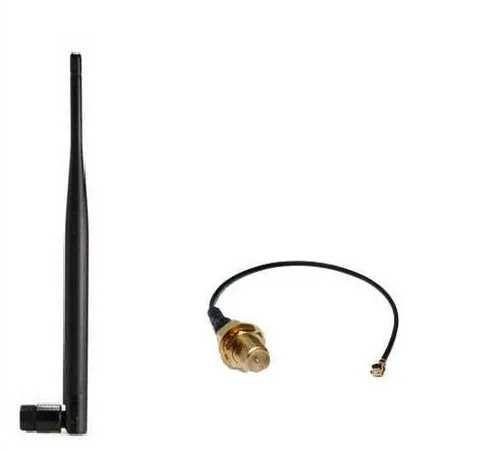 UMBAUSET MIT 5dBi ANTENNE & PIGTAIL FÜR AVM FRITZ BOX - Richtantenne mit 5,0 dBi Verstärkung für verbesserte WLAN-Reichweite und Leistung, ideal für eine stabile Internetverbindung.