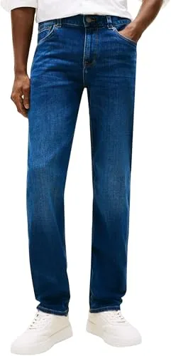 Straight-Jeans TOMMY HILFIGER "CORE DENTON" Herren - Langlebige Herren-Straight-Jeans aus hochwertigem Denim, ideal für lässige Freizeit-Outfits. Mit geradem Schnitt und bequemer Passform für optimalen Tragekomfort.