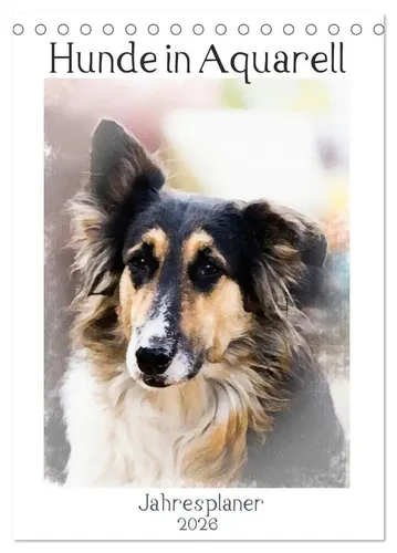 Sonja Teßen | Hunde in Aquarell - Jahresplaner (Tischkalender 2026 DIN A5...