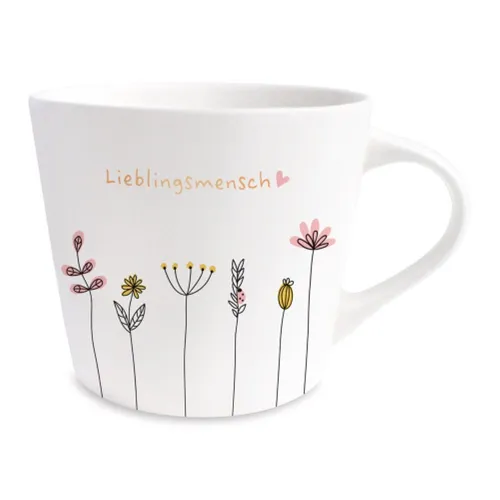 Grafik Werkstatt Tasse Goldtasse Lieblingsmensch