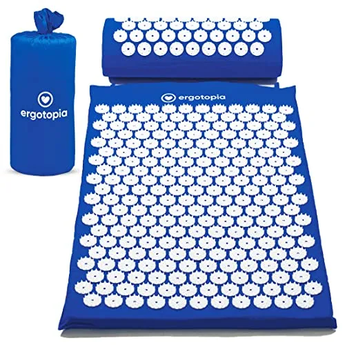 Ergotopia Akupressurmatte - Entspannung und Durchblutungsförderung - Akupressurmatte für wohltuende Entspannung und bessere Durchblutung. Ideal zur Stressreduktion und für Momente der Ruhe, inklusive praktisches Akupressurkissen.