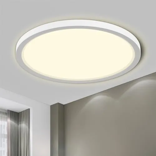 LQWELL® LED Deckenleuchte IP44, 36W 4000K - Moderne, flache LED-Deckenlampe mit IP44 Wasserfestigkeit für vielseitige Einsatzmöglichkeiten in Wohnräumen, Badezimmern und Büros. Einfache Installation und energiesparend – ideal für stilvolle Beleuchtung.