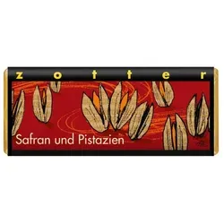 zotter Safran Pistazien Schokolade bio