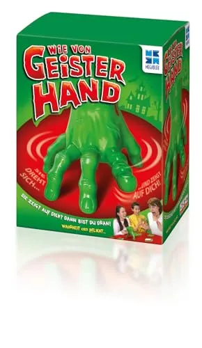 Megableu - WIE VON GEISTERHAND - Lustiges Gesellschaftsspiel - Gesellschaftsspiel für 2+ Spieler ab 7 Jahren, mit 300 Herausforderungen und einer selbstständig bewegenden elektronischen Hand für aufregende Spielmomente.