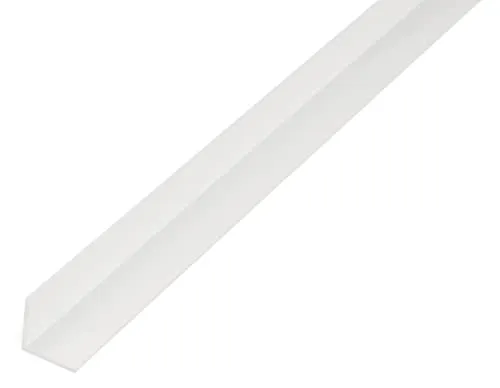 Alberts 470579 Winkelprofil | Kunststoff, weiß | 1000 x 7 x 7 mm