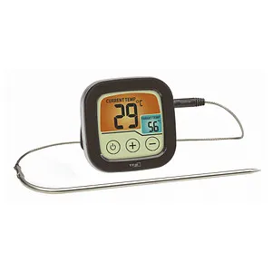 TFA Dostmann Raumthermometer 14.1509.01 - Grill-Thermometer zur präzisen Kerntemperaturüberwachung, kompakt und aus robustem Kunststoff