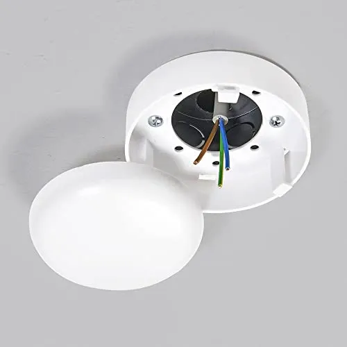 Heidemann Deckenverteilerdose 43176 - Runde Verteilerdose aus Kunststoff, ideal für Decken- und Wandmontage, sorgt für eine sichere und ordentliche Kabelverteilung in Innenräumen.