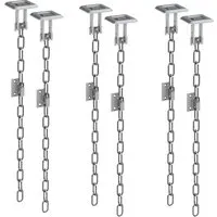 BASI Gitterrostsicherung 3 x Paar - Fenstersicherungen mit stabiler Zusatzsicherung gegen Aufhebeln für optimalen Einbruchschutz. Ideal für Lichtschächte aus Beton oder Stein, inklusive Fluchtweg-Entriegelung.