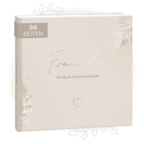 KIND OF HAZEL® Freundebuch für Erwachsene – Poesiealbum für Erwachsene zum Ausfüllen | Geschenk für beste Freundin Buch | Bucket List für Kollegen Abschied | Gästebuch Mitmachbuch Erwachsene Freunde