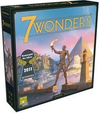 7 Wonders Bundle mit Leaders, Cities und Armada Erweiterung - Erlebe das strategische Kartenspiel für 3 bis 7 Spieler! Inkl. 3 Erweiterungen, abwechslungsreiche Herausforderungen und ein farbenblind-geeignetes Design. Ideal für spannende Spielabende mit Familie und Freunden.