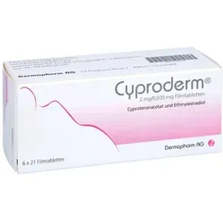 Cyproderm 2 Mg/0,035 mg Filmtabletten 6X21 St