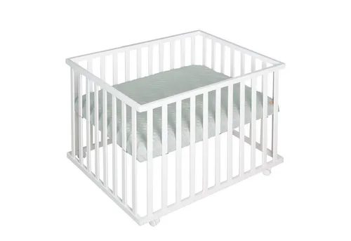 Roba Laufgitter Style - Weiß, 3-fach höhenverstellbar - Laufgitter in Weiß mit 3-fach höhenverstellbarer Funktion und praktischen Rollen. Ideal für sichere Spielzeiten und hohe Qualität von Roba. Perfekt für das Babyzimmer!