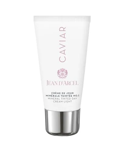 JEAN D’ARCEL - CAVIAR crème de jour minérale teintée no.1 - Zart getönte Anti-Aging Tagescreme - Gleicht Hautunebenheiten aus - 50ml