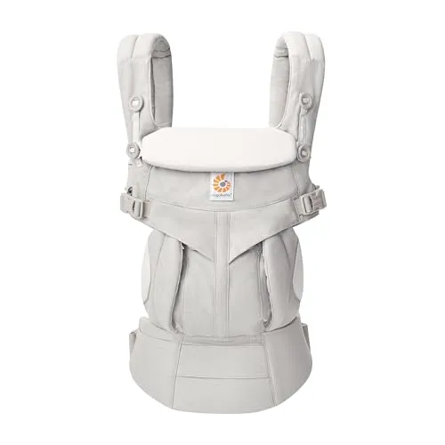Ergobaby Omni 360 Babytrage - 4-in-1 Tragesystem, Pearl Grey - Ergonomische Babytrage für Neugeborene bis 20kg mit 4 Positionen. Optimaler Tragekomfort durch gepolsterte Gurte und Lordosenstütze. Ausgezeichnet für gesunde Hüften und Rücken.
