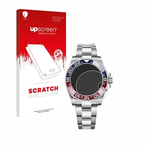 upscreen Schutzfolie für Rolex GMT-Master II – Kristall-klar, Kratzschutz, Anti-Fingerprint