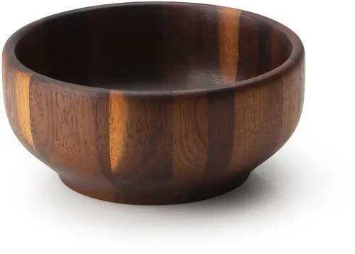 Continenta Akazien Schüssel, Holzwerkstoff (1-tlg) - Elegante Schüssel aus hochwertigem Akazienholz, perfekt zum Anrichten von Salaten oder als stilvolle Obstschale. Handgefertigt mit schöner Maserung und edler Oberflächenveredelung.