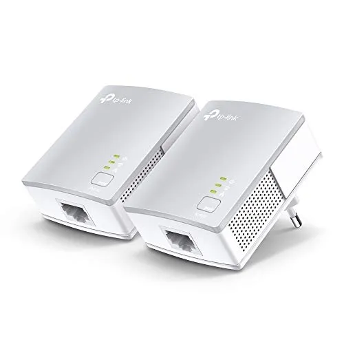 TP-Link AV600 Powerline Starter Kit Netzwerkadapter - Powerline Adapter für schnelles Internet über das Stromnetz, mit bis zu 600 Mbps Übertragungsrate – ideal für Streaming und Gaming.