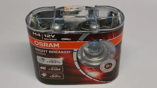 OSRAM Night Breaker Laser 130% 12V Lampe DUO Set - Autobeleuchtung mit 130% mehr Lichtausbeute für bessere Sichtbarkeit und Sicherheit beim Fahren, ideal für alle Fahrzeugtypen.