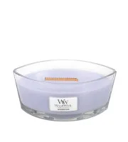 WoodWick Lavender Spa 453,6 g - Duftkerze mit beruhigendem Lavendel-Aroma, ideal für entspannende Abende und zur Schaffung einer wohltuenden Atmosphäre.