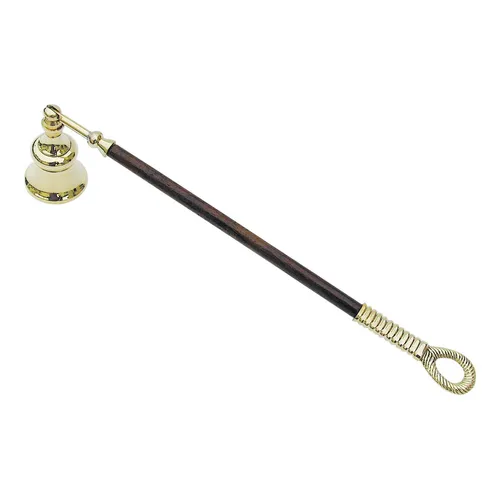 Kerzenlöscher Kerzenhalter aus Messing/Holz 26 cm Sea-Club